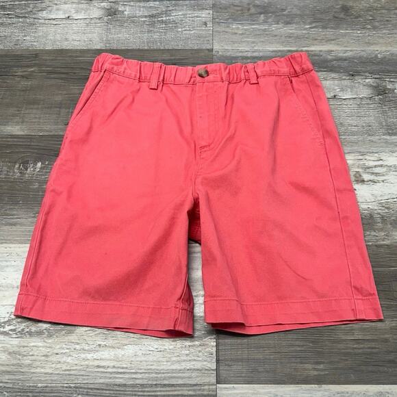 Vineyard Vines Coral Pink Boys L Jetty Stretch Whale Logo Beach Coastal‎ Shorts - Picture 1 of 12